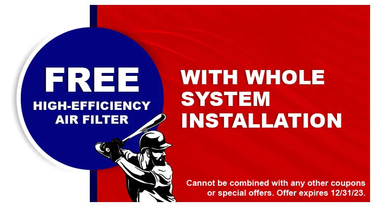Free Air Filter with HVAC System Installation
